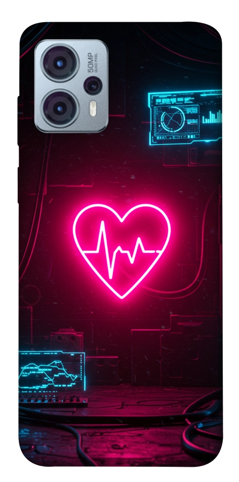 Чехол Neon heart для Motorola Moto G23