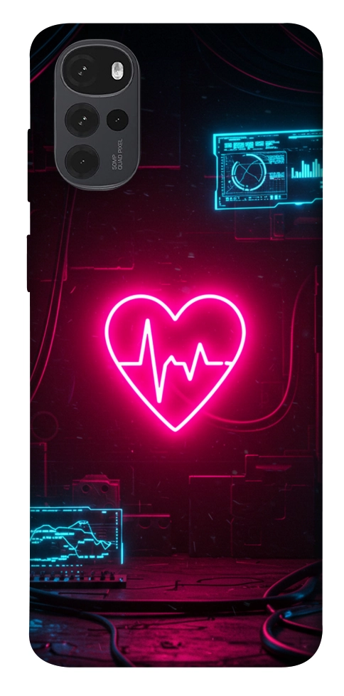 Чехол Neon heart для Motorola Moto G22