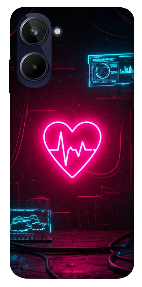 Чехол Neon heart для Realme 10 4G