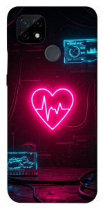 Чехол Neon heart для Realme C21