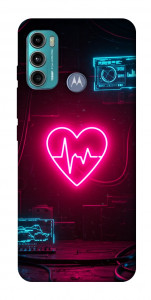 Чехол Neon heart для Motorola Moto G60