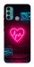 Чехол Neon heart для Motorola Moto G60