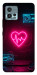 Чехол Neon heart для Motorola Moto G72