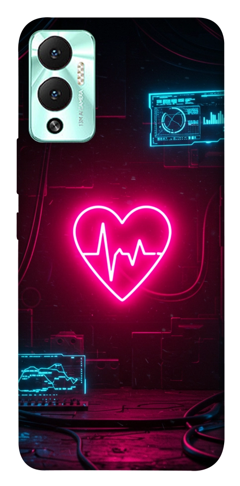 Чохол Neon heart для Infinix Hot 12 Play