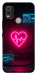 Чехол Neon heart для Nokia C21 Plus