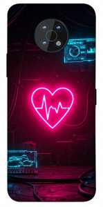 Чохол Neon heart для Nokia G50