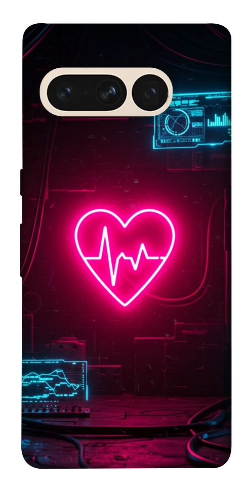 Чехол Neon heart для Google Pixel 7 Pro