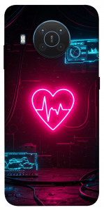 Чохол Neon heart для Nokia X20