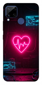 Чехол Neon heart для Realme C15