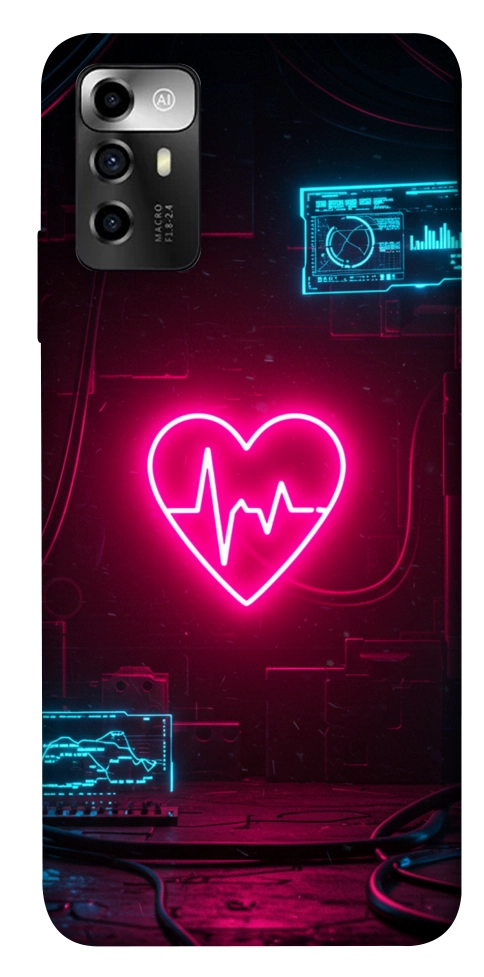 Чохол Neon heart для ZTE Blade V40 Vita