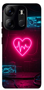 Чохол Neon heart для Tecno Spark Go 2023