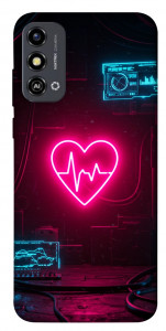 Чохол Neon heart для ZTE Blade A53