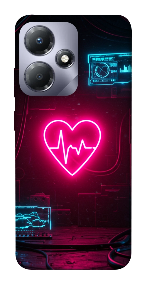 Чехол Neon heart для Infinix Hot 30i