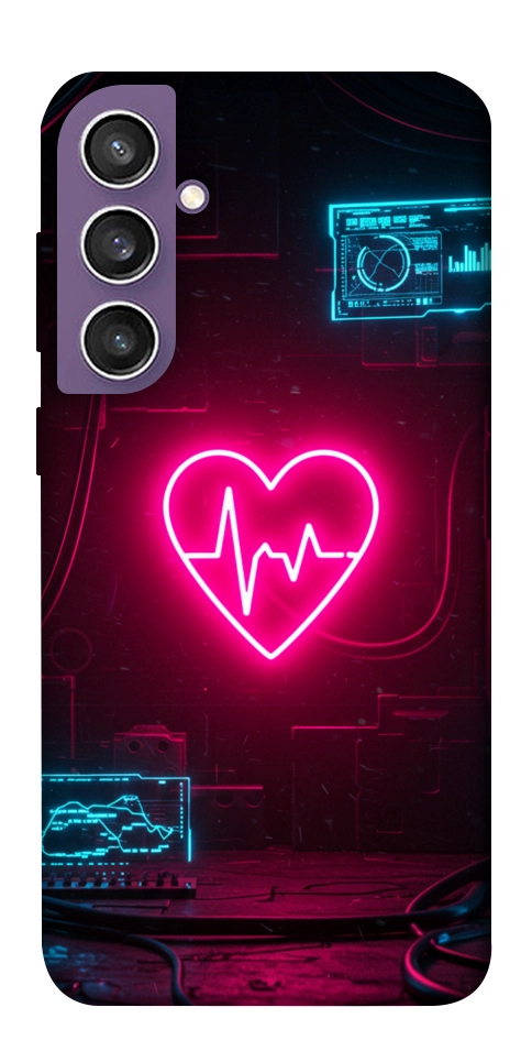 Чохол Neon heart для Galaxy S23 FE