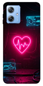 Чехол Neon heart для Motorola Moto G84