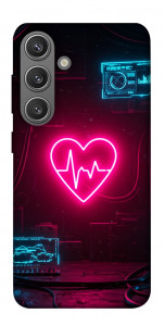 Чехол Neon heart для Galaxy S24+