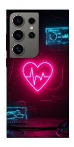 Чохол Neon heart для Galaxy S24 Ultra