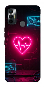 Чохол Neon heart для TECNO Spark 7