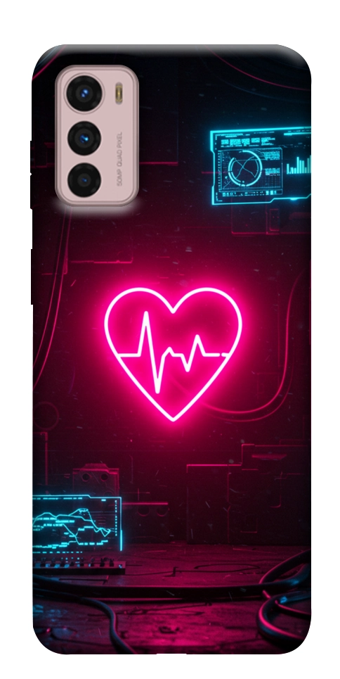 Чехол Neon heart для Motorola Moto G42