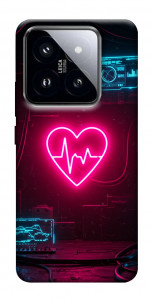 Чехол Neon heart для Xiaomi 14 Pro