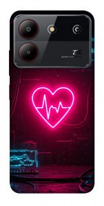 Чехол Neon heart для ZTE Blade A54 4G