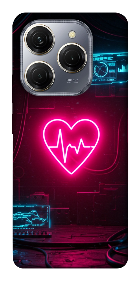 Чехол Neon heart для TECNO Spark 20 Pro