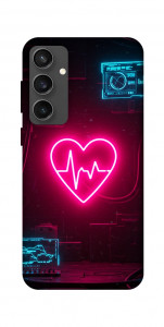 Чохол Neon heart для Galaxy S24 FE