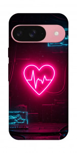 Чехол Neon heart для Google Pixel 9