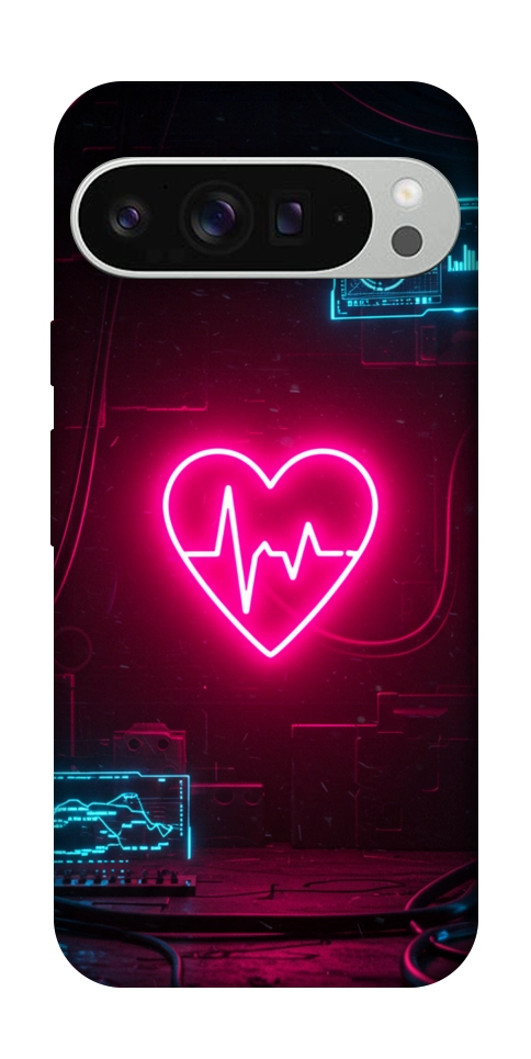 Чохол Neon heart для Google Pixel 9 Pro XL