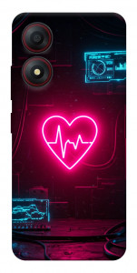 Чохол Neon heart для ZTE Blade A34 4G