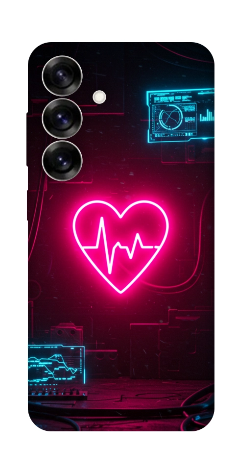 Чехол Neon heart для Galaxy S25