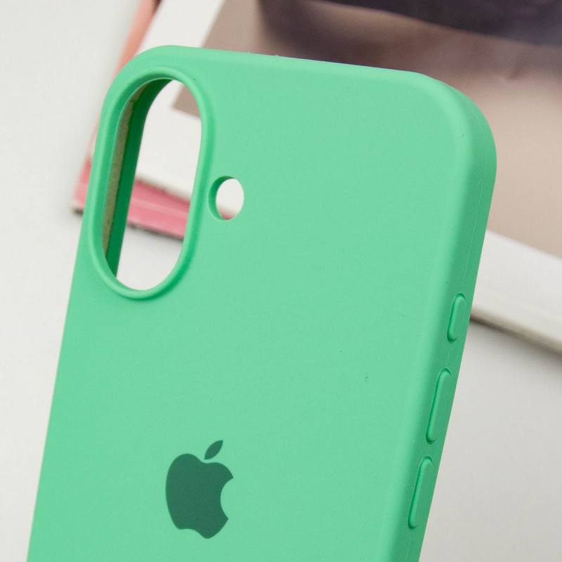 Замовити Чохол Silicone Case Full Protective (AA) на Apple iPhone 16 (6.1") (Зелений / Spearmint) на vchehle.ua