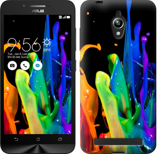 

Чехол брызги краски для Asus Zenfone Go ZC500TG 381527