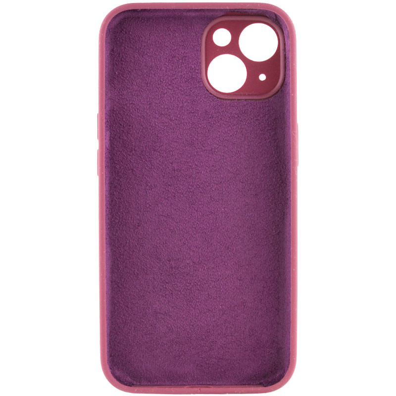 Фото Чохол Silicone Case Full Camera Protective (AA) NO LOGO на Apple iPhone 15 Plus (6.7") (Бордовий / Plum) на vchehle.ua