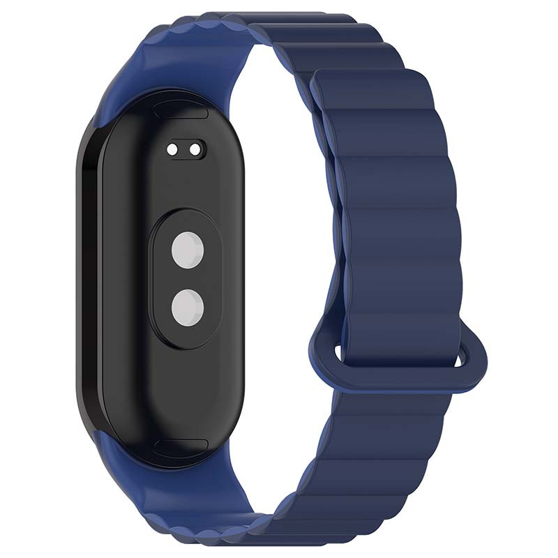 Фото Ремешок Dual-color Magnetic для Xiaomi Mi Band 9/8 (Navy Blue / Blue) на vchehle.ua