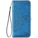 Кожаный чехол (книжка) Art Case с визитницей для Oppo A74 4G (Синий)
