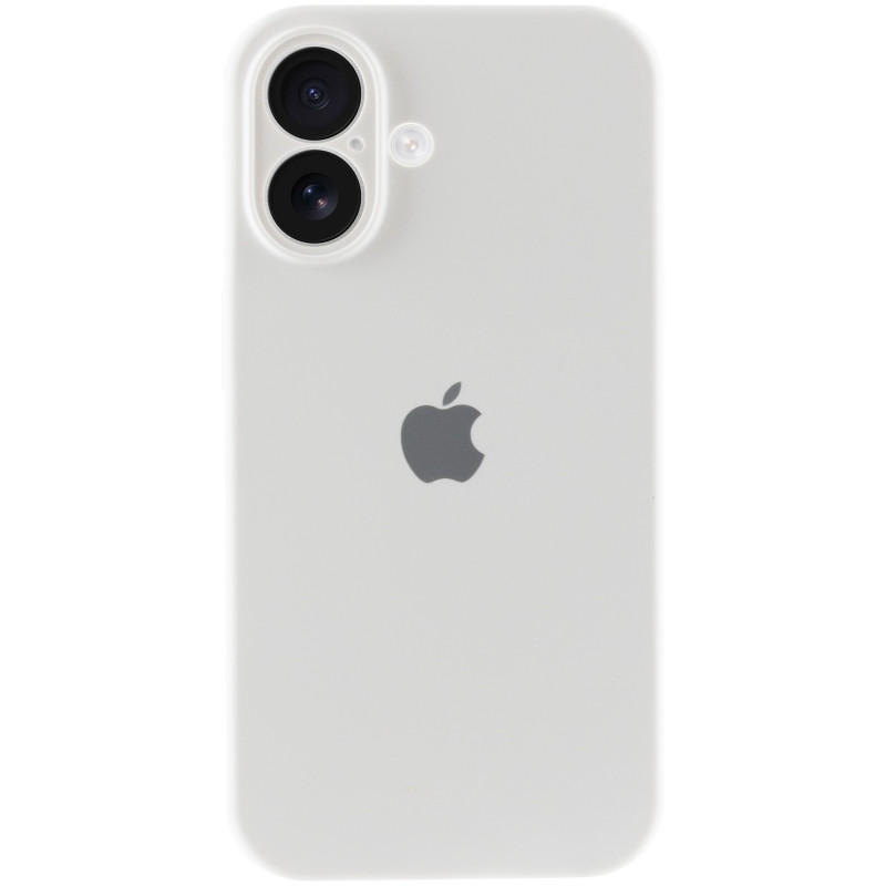 Фото Чохол Silicone Case Full Camera Protective (AA) на Apple iPhone 16 Plus (6.7") (Білий / White) на vchehle.ua