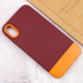 Чехол TPU+PC Bichromatic для Apple iPhone X / XS (5.8") (Brown burgundy / Orange) в магазине vchehle.ua