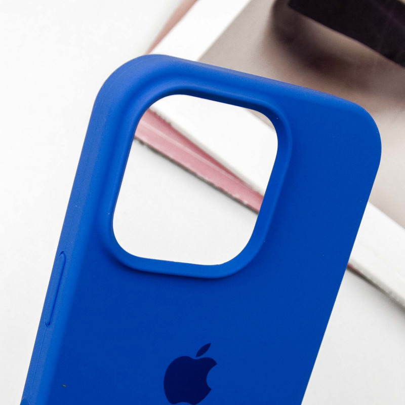 Купить Чехол Silicone Case Full Protective (AA) для Apple iPhone 16 Pro (6.3") (Синий / Capri Blue) на vchehle.ua