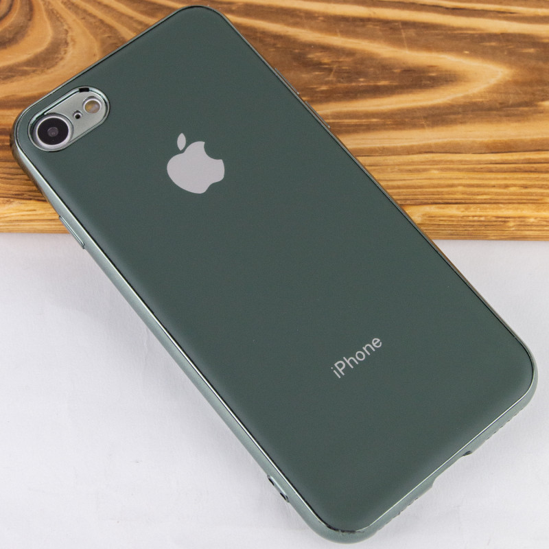 Фото TPU чохол Matte LOGO на Apple iPhone 7 / 8 (4.7") (Зелений / Dark Green) на vchehle.ua