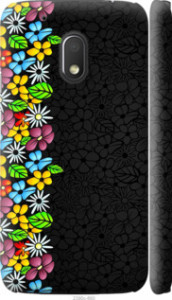 Чехол цветочный орнамент для Motorola Moto G4 Play