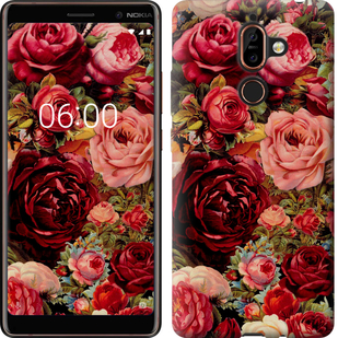 

Чехол Цветущие розы для Nokia 7 Plus 629392