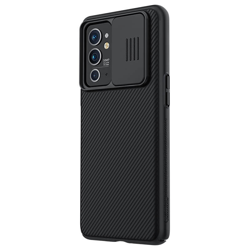 Фото Карбоновая накладка Nillkin Camshield (шторка на камеру) для OnePlus 9RT 5G (Черный / Black) в магазине vchehle.ua