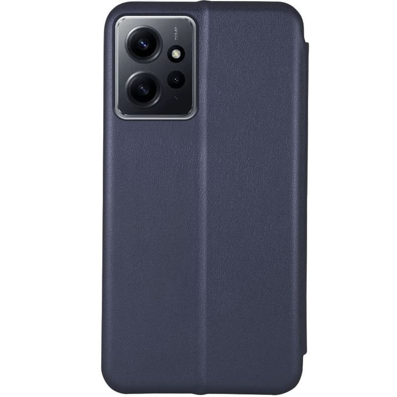 Фото Кожаный чехол-книжка Classy для Xiaomi Redmi Note 12 4G (Темно-синий) на vchehle.ua
