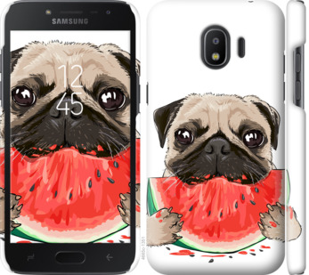 

Чохол Мопс і кавун на Samsung Galaxy J2 2018 843490