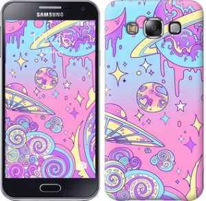 Чехол Розовая галактика для Samsung Galaxy E5 E500H