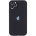 Чохол Silicone Case Full Camera Protective (AA) на Apple iPhone 12 Pro Max (6.7") (Чорний / Black)