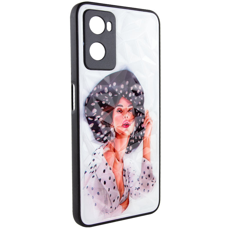 TPU+PC чохол Prisma Ladies на Oppo A57s / A77s (Girl in a hat)