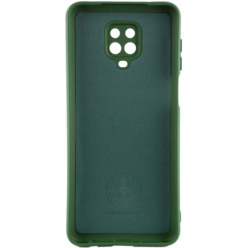 Фото Чохол TPU GETMAN Liquid Silk Full Camera на Xiaomi Redmi Note 9s / Note 9 Pro / Note 9 Pro Max (Зелений / Dark green) на vchehle.ua