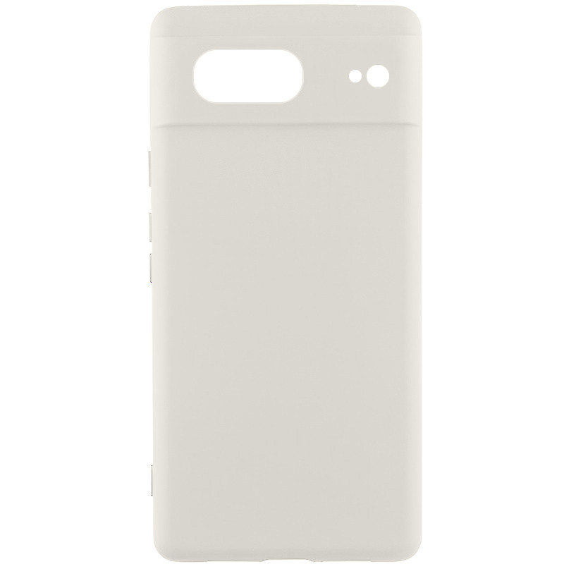 Чехол Silicone Cover Lakshmi Full Camera (AAA) для Google Pixel 7 (Белый / White)